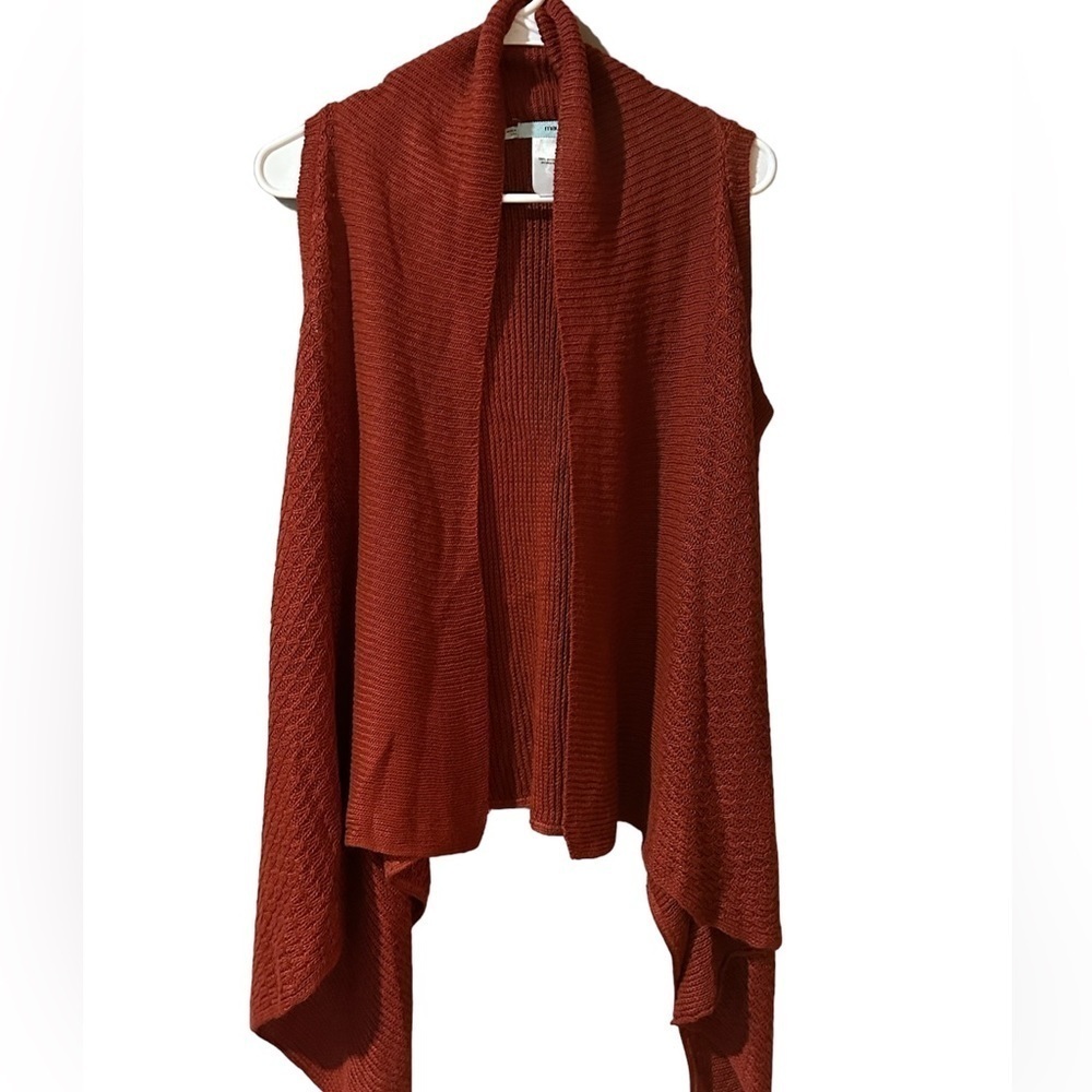 Maurices Rust Knit Vest women’s size small